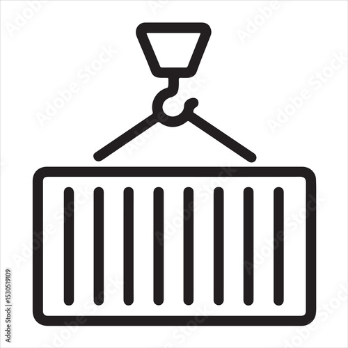 vector illustration of a metallic icon with long shadow