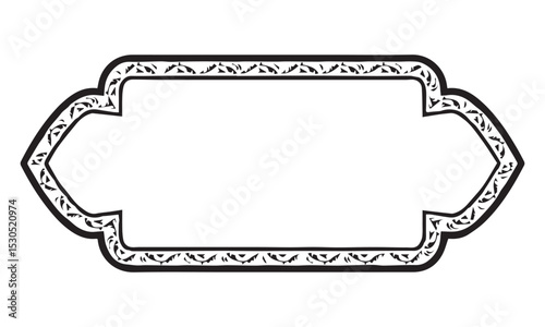vector illustration of a hand holding a banner
