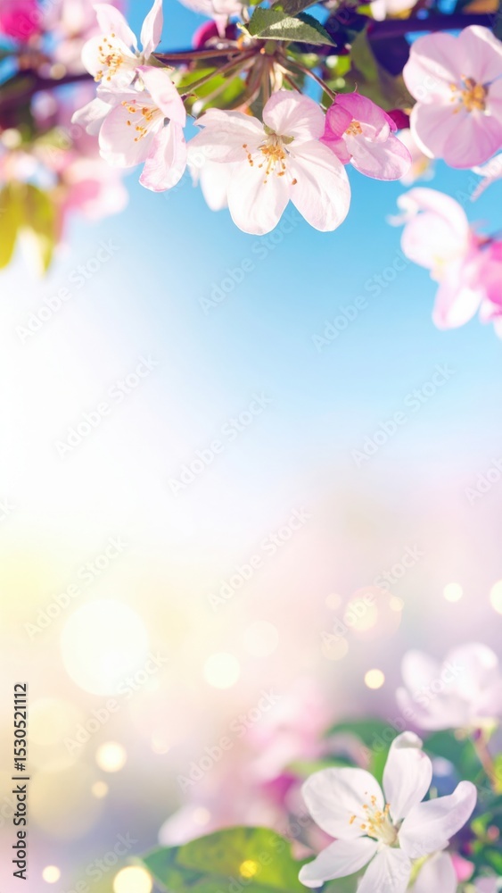 Blooming cherry blossoms in spring nature photography vibrant floral landscape soft focus background Blooming cherry blossoms in spring nature photography vibrant floral landscape soft focus background