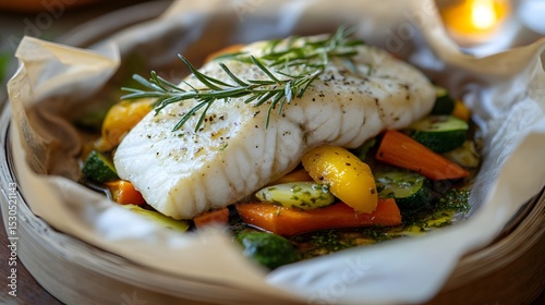 Fish en Papillote with Vegetables