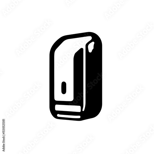 Modern Train or Metro Icon - Public Transportation Symbol. A sleek and contemporary icon depicting a train or metro car, ideal for representing public transportation, travel, urban mobility
