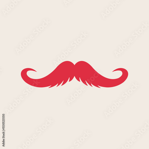 Mustache trendy artwork handsome abstract vector illustration colorful applicative design