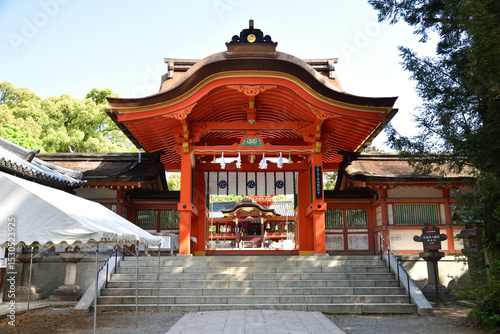 「やわたのはちまんさん」の名で親しまれる石清水八幡宮の風景