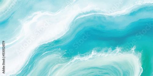 Elegant hand-painted sea-inspired texture in soft blue and green watercolor tones. Perfect for minimalist and natural-themed creative projects.
