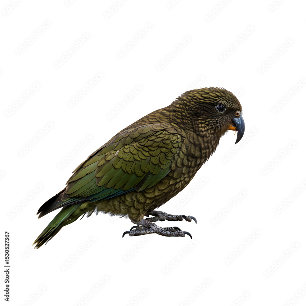 Obraz premium Kakapo Parrot: New Zealand Native Bird, Avian Wildlife Photography