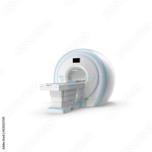 MRI Scanner Medical Equipment Isolated on Transparent Background