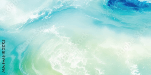 A peaceful abstract watercolor background in soft blue and green tones, resembling the calm ocean. Ideal for web design, stationery, and digital backdrops.
