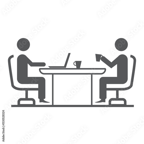 People meeting icon set business meetings presentation marketing temwork management finance table employee group company partnership