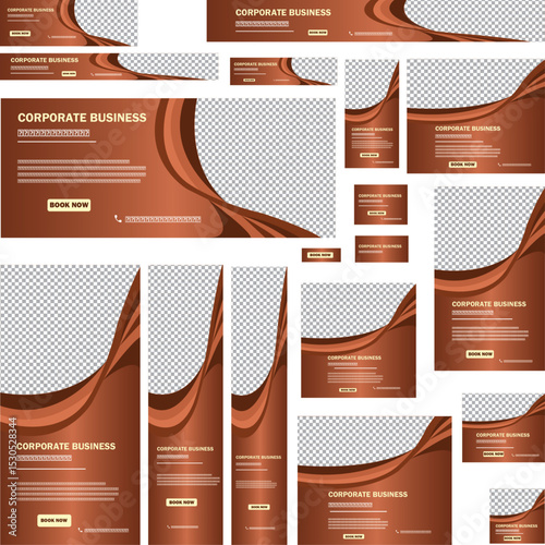 Professional modern corporate  web banner design .
