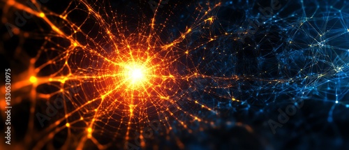 Abstract illustration of energetic connection.