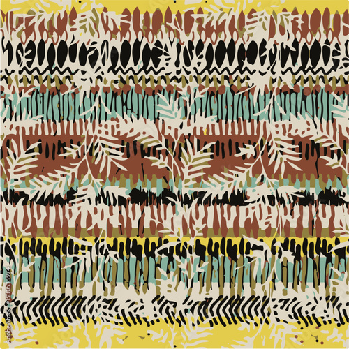 multi colored decorated hand drawn rendered traced embraided ornamental all over base background. repeat pattern geometrical texture border ethnic tribal creative design