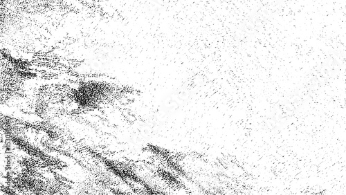 Vector halftone scatter texture abstract grainy noise background with chaotic dot particles digital dust dispersion on transparent background.