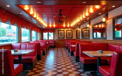American Diner Restaurant in New York State. High quality