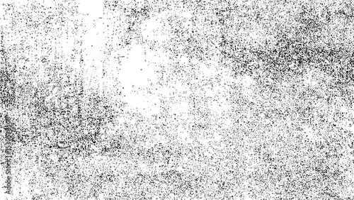 High contrast grunge vector texture with dense grain noise isolated on transparent background for retro worn vintage design elements backgrounds or creative overlays.