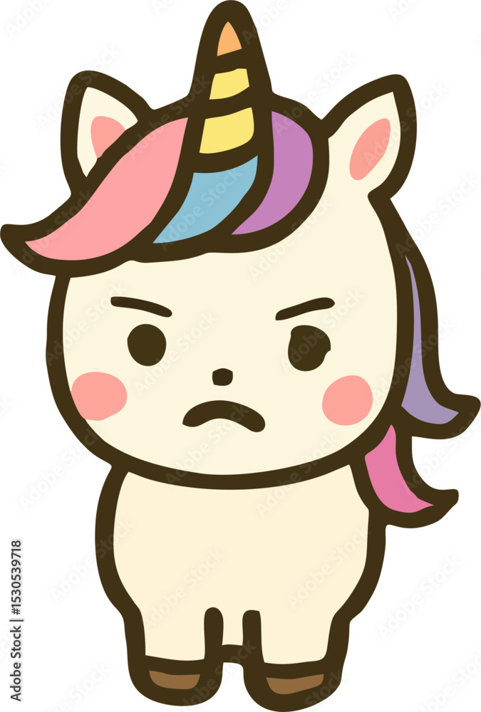 Fototapeta premium colorful unicorn head vector