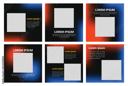 Social media square template. social media template pack to promote your brand and advertise on different social media channels. Editable designs for promotion. templates for modern social media posts