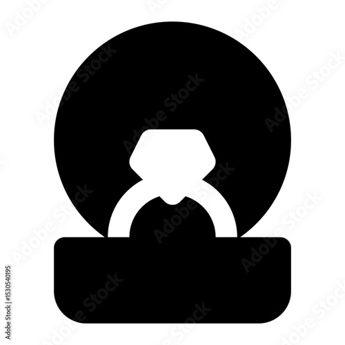 jewel box black glyph icon