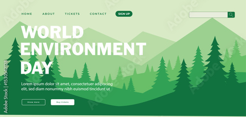 world environment day website design