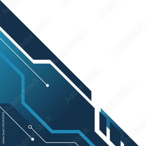 Gradient Futuristic Tech Corner