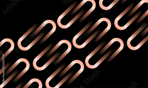 Black background with Gold chain  vektor