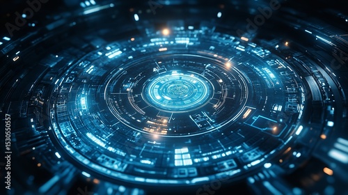 Globe Network Technology Background on HUD Interface.

