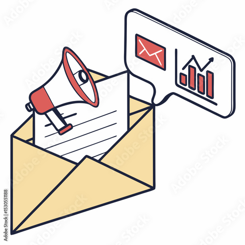 Email marketing icon vector