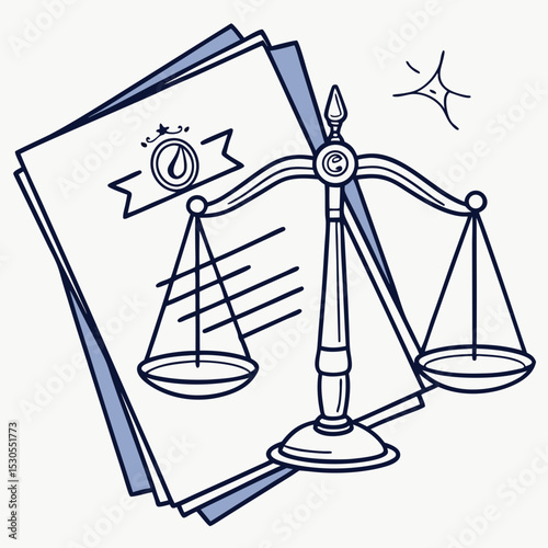 Legal document icon vector