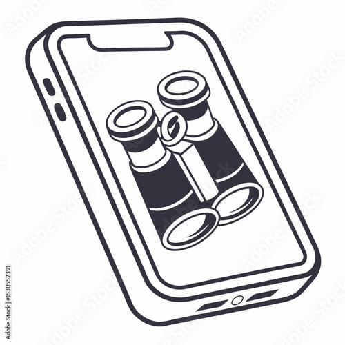 Smartphone app icon vector