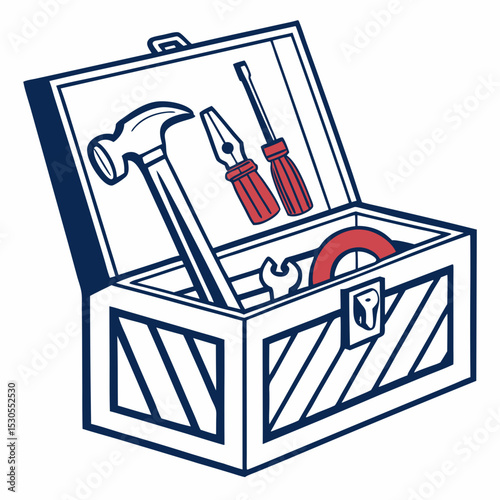 Toolbox icon vector