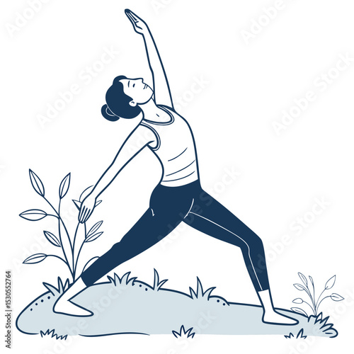 Yoga pose icon vector