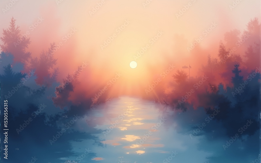 Naklejka premium calming rhythms abstraction. High quality