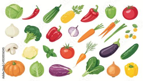 Wallpaper Mural Colored Vegetables Icon Set for Healthy Food and Nutrition Concepts

 Torontodigital.ca