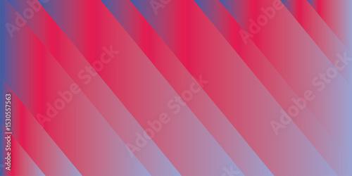 Abstract background featuring diagonal gradient stripes in varying widths. Diagonal bands are soft-edged. Gradient transitions to blend the hues seamlessly. Stripes lines gradient color with shine.