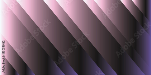 Abstract background featuring diagonal gradient stripes in varying widths. Diagonal bands are soft-edged. Gradient transitions to blend the hues seamlessly. Stripes lines gradient color with shine.
