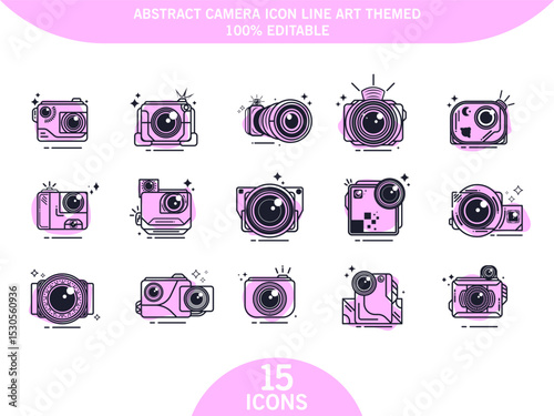 Colored pastel camera icon vector illustration