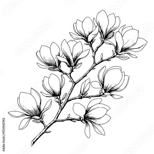 branch of a blossoming tree