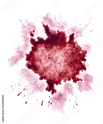 Dynamic blood splash art studio abstract image digital art close-up visual impact