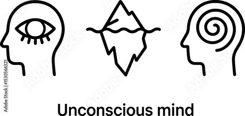 Abstract symbols of consciousness and the unconscious mind