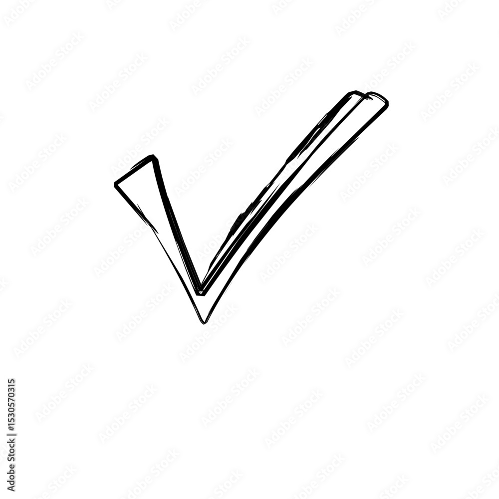 Scribble grunge check mark Scribble grunge check mark