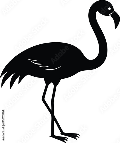 a flamingo silhouette vector illustration