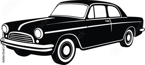 retro car vector illustration