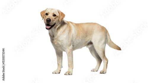 golden retriever isolated on white