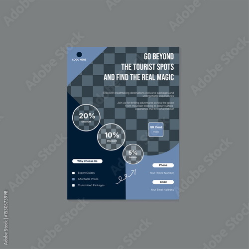 Simple and modern and Minimal Individual flyer design