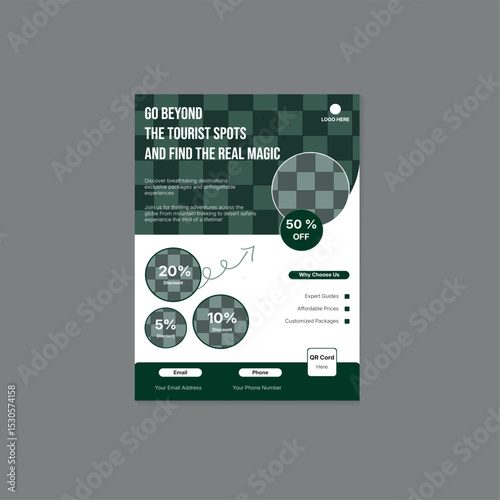 Simple and modern and Minimal Individual flyer design