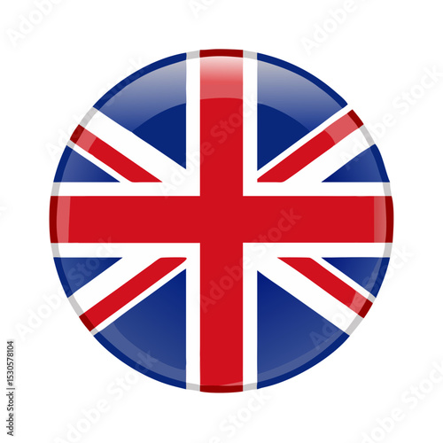 Round united kingdom flag icon 