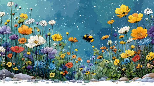 spring flowers in the garden