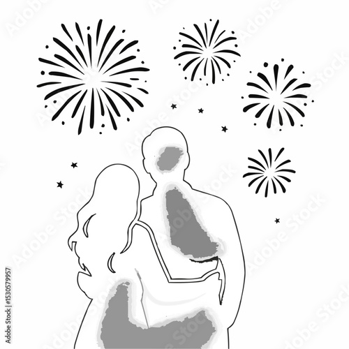 Family love silhouette vector art with father and son, father and daughter, and child