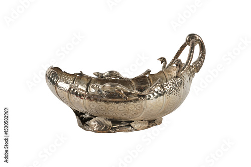 antique silver bowl  Proantic: Rococo Style Centerpiece In Solid Silver