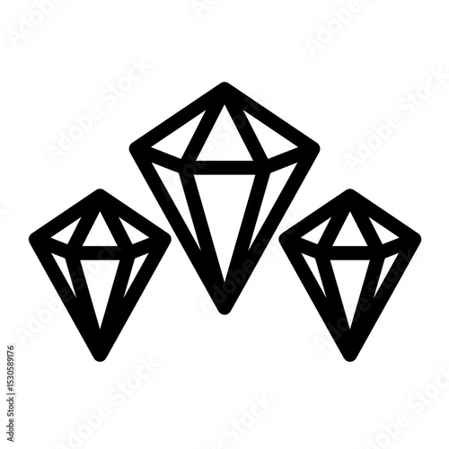 diamond Line Icon