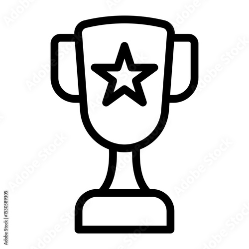 trophy Line Icon